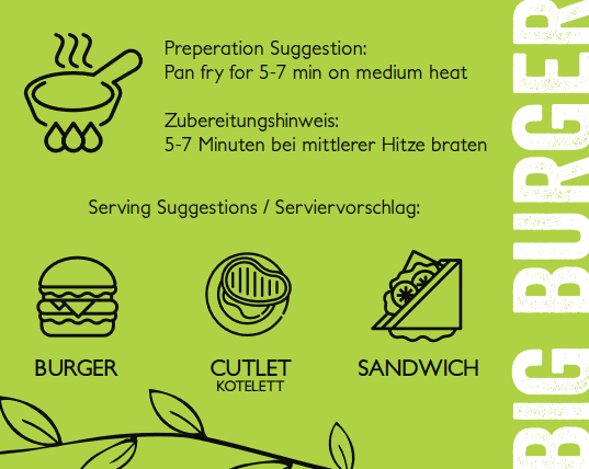 BIG VEGAN BURGER, BIO/Organic