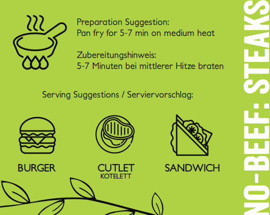 NO-BEEF: Steaks, BIO/Organic